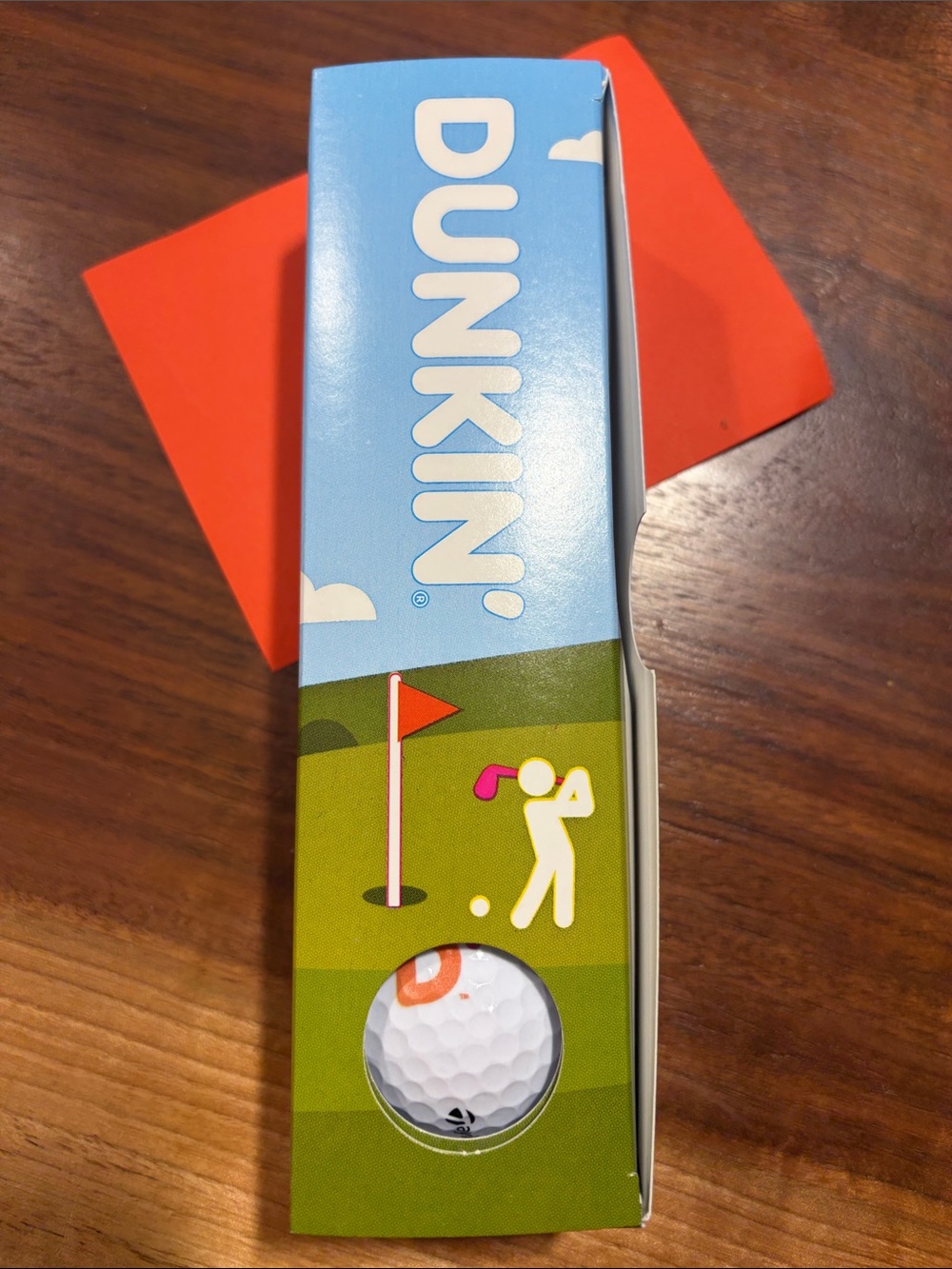 Limited Edition Dunkin X Taylor Made Golf Ball in original packaging